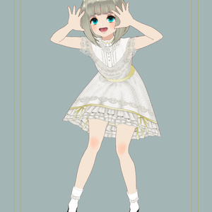 【無料版あり】クラシカルレースドレス【VRoid】【セシル変身アプリ】 缩略图 3