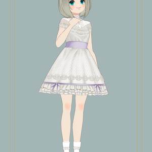 【無料版あり】クラシカルレースドレス【VRoid】【セシル変身アプリ】 缩略图 4