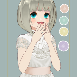 【無料版あり】クラシカルレースドレス【VRoid】【セシル変身アプリ】