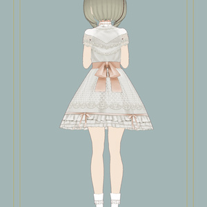【無料版あり】クラシカルレースドレス【VRoid】【セシル変身アプリ】 缩略图 6