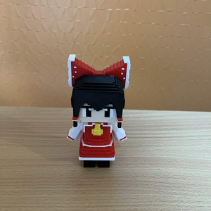 【3Dモデルデータ】霊夢ボクセルキャラクター