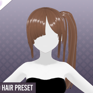 【VRoid】Hair - Model Straight 01