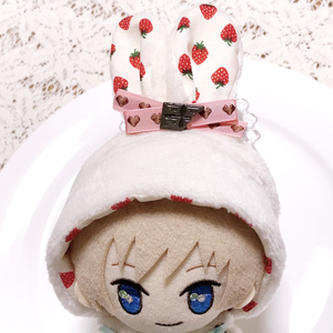 ぬい服｜13cm 14cm 15cm 16cm｜さくらんぼケーキのセット（ミニ帽子＋