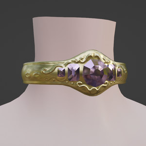 Gemstone Jewellery Necklace - Ring for VRChat characters - FBX asset *2023* Commercial Use - FREE