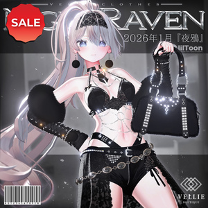 🐦⬛【VRC 衣装】Night Raven - Noir