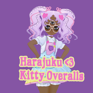 Vriod Harajuku Kitten Overalls