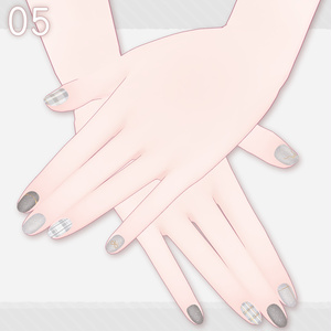 🩷Eku／Milfy用🩵RibbonCheckered🎀 【💅Nail texture 】 缩略图 9