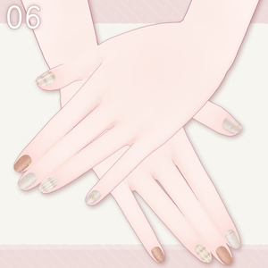 🩷Eku／Milfy用🩵RibbonCheckered🎀 【💅Nail texture 】 缩略图 10