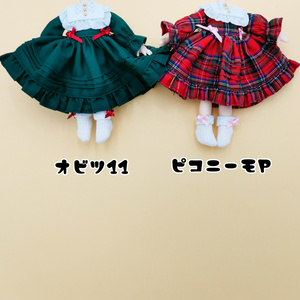 ル*ク様 149 ピコニーモ オビツ11 鈴蘭ワンピース レース ワンピース 白 オビツ11 バービー チェルシー ピコニーモ