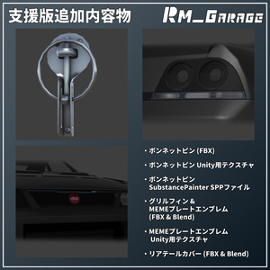 【3Dモデル】TypeBCR33用ボディキット『TRK AeroStyle』 缩略图 5