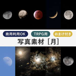 【商用利用OK】写真素材〈月〉【TRPG用】