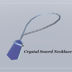 【アクセサリー】Crystal sword necklace