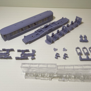 スイス　レーティッシュ鉄道　As 1141タイプ　客車キット　Nゲージ　3Dプリンタ造形品