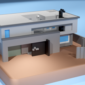 【3D素材】一軒家