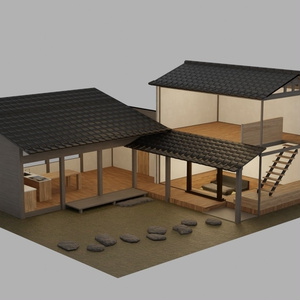 【VRChat】蔵のあるリノベーション古民家 / A Japanese house with a warehouse 缩略图 3