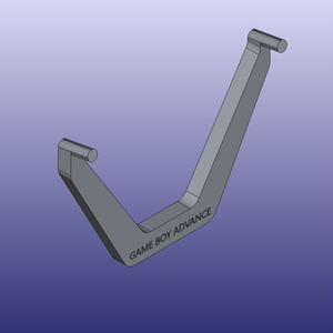 GBA スタンド 3Dモデルデータ / Game Boy Advance Stand STL