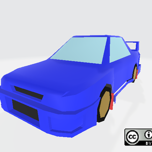 シンプル３Dモデル『９０年代ラリーカー風』