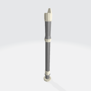 ３DCG：簡単リコーダー　Simple recorder