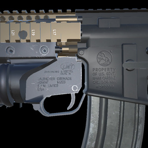 【VRChat想定】AR-15用RIS2ハンドガード&M203フロントキット 缩略图 4