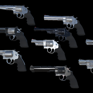 【VRCHAT想定】S&W MODEL 629-8シリーズリボルバー