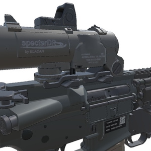【VRCHAT想定】SOPMOD BLOCK2アサルトライフル&DET-1ピストル 缩略图 3