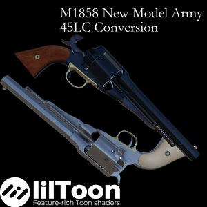 【VRCHAT想定】M1858 リボルバー 45LCコンバーション