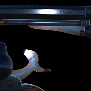 【VRCHAT想定】M1858 リボルバー 45LCコンバーション 缩略图 3