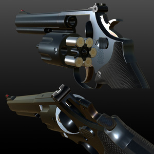 【VRChat想定】S&W Model586-2 リボルバー 缩略图 5