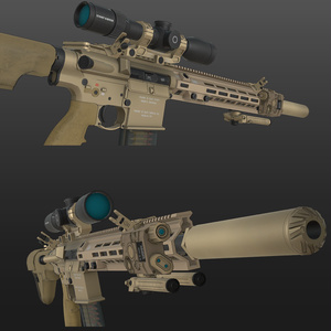 【VRChat想定】M110A1 ライフル 缩略图 3