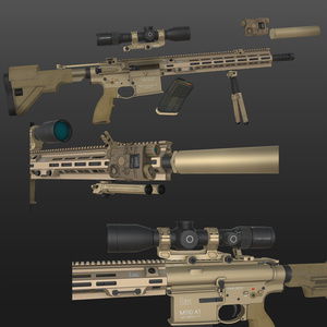 【VRChat想定】M110A1 ライフル 缩略图 4