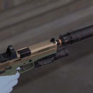 【VRChat想定】FNX45 ピストル 缩略图 3