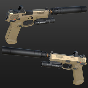 【VRChat想定】FNX45 ピストル 缩略图 4