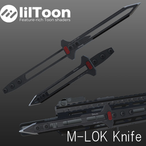【VRChat想定】M-Lok バヨネットナイフ