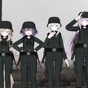 【VRCHAT想定】フェルトグラウ  戦闘服セット 缩略图 2