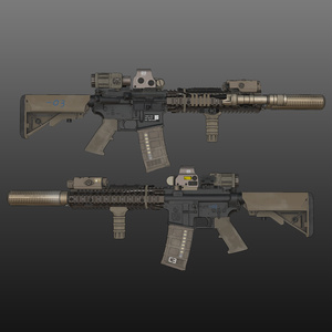 【VRChat想定】Mk18 MOD1 アサルトライフル 缩略图 2