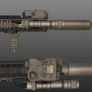 【VRChat想定】Mk18 MOD1 アサルトライフル 缩略图 5