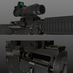 【VRChat想定】M16A4 アサルトライフル 缩略图 5