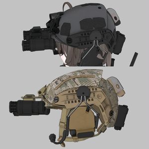 【VRCHAT想定】AIRFLAME/エアフレームヘルメット 缩略图 9