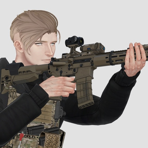 【VRChat想定】KAC KS-3  アサルトライフル 缩略图 2