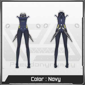 無料【VRoid】Sailor-SwimWear 2color セーラー水着【テクスチャ