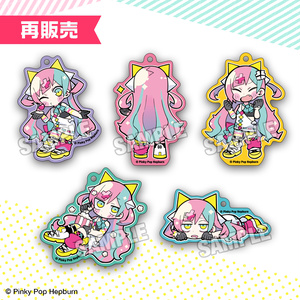 【受注再生産】寺田てらさんが描いてくれたアクリルキーホルダー 全5種【Pinky Pop Hepburn Official】