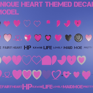 Memento Aurora Heart Decals