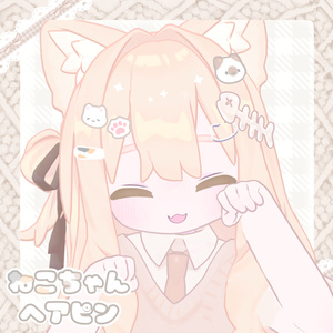 ねこちゃんヘアピンセット🐾
