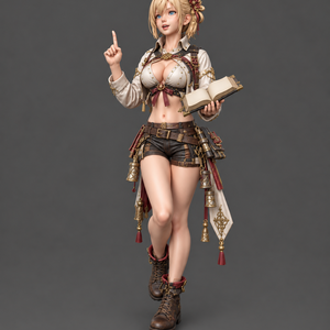 THE CURIOUS SCHOLAR｜女性学者 1/6スケール 3Dプリント用STL