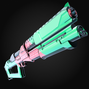 [Blender/Unity/VRC] サイバーパンク2077/Edgerunners Rebeccaのショットガン「Guts」（バジェットアームズカーネージ）