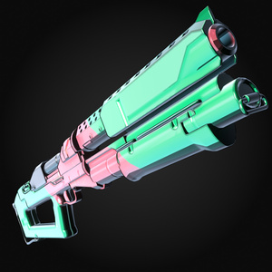 [Blender/Unity/VRC] サイバーパンク2077/Edgerunners Rebeccaのショットガン「Guts」（バジェットアームズカーネージ）