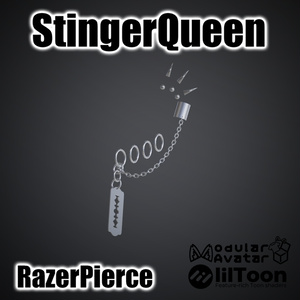 【複数対応】揺れるレーザーピアス/RazerPierce【VRC想定】