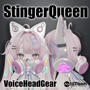 【全アバター対応】声でエフェクトが出るヘッドギア/Headgear【VRC想定】