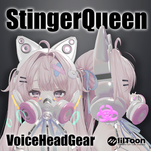 【全アバター対応】声でエフェクトが出るヘッドギア/Headgear【VRC想定】