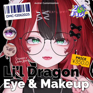 【5アバター対応】 Li'l Dragon Eye & Makeup 🐉💄 (Ichigo Added!)